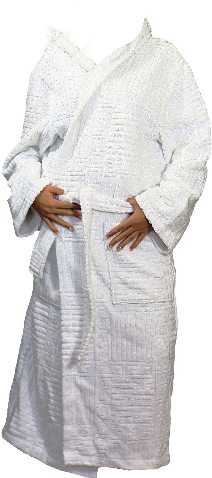 AKCE - Dámský župan s kapucí 31070100 bílý - Vestis XL