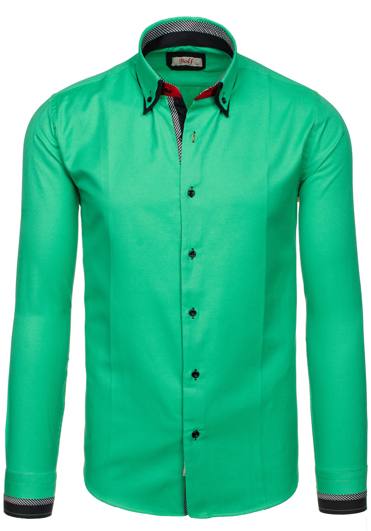 Pánská košile 120-2CO - Bolf zelená S