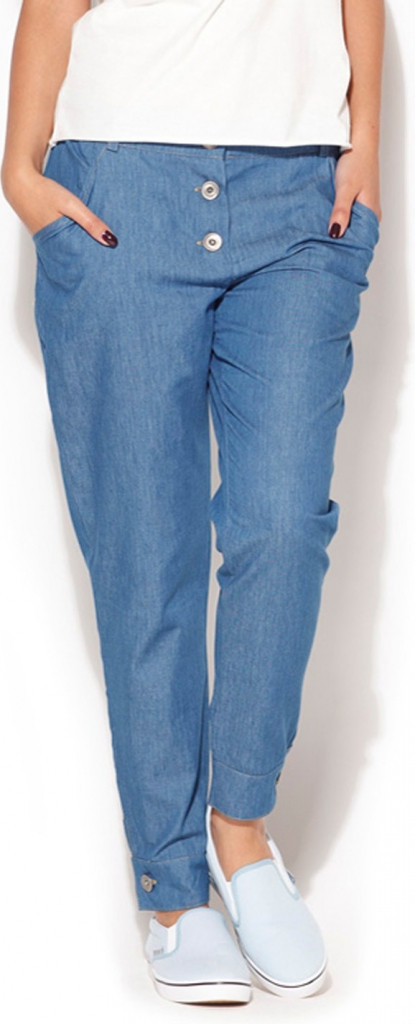 Kalhoty dámské K163 světle modré - Katrus XL