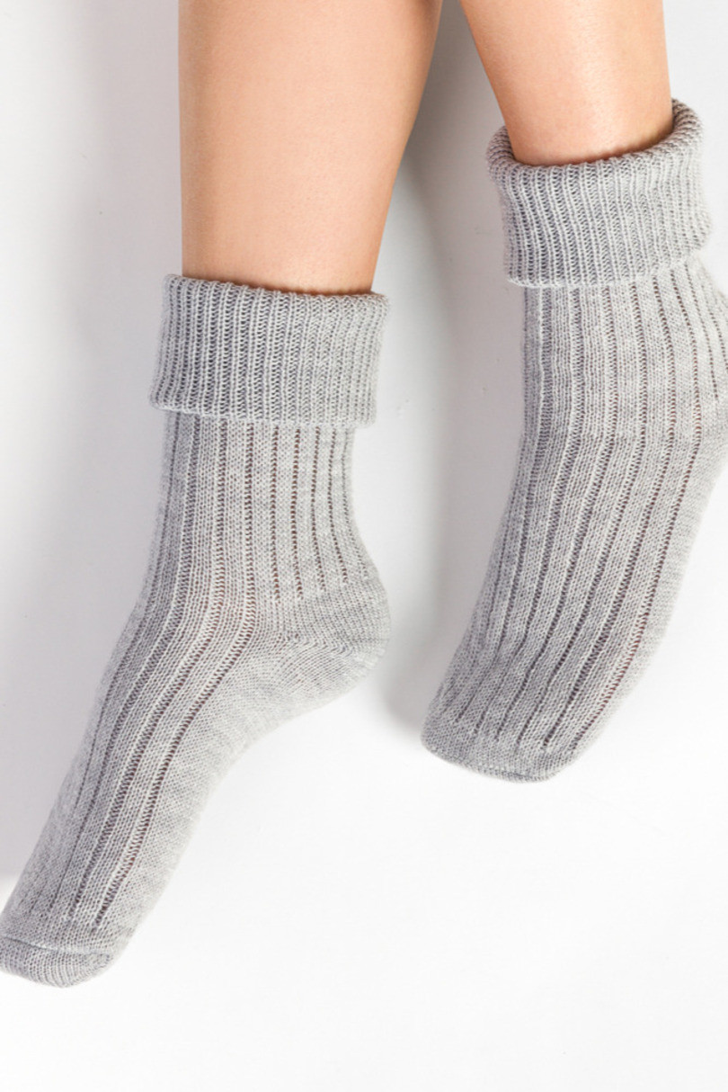 Dámské ponožky na spaní 067 sv. šedá - Steven světle šedá 35/37