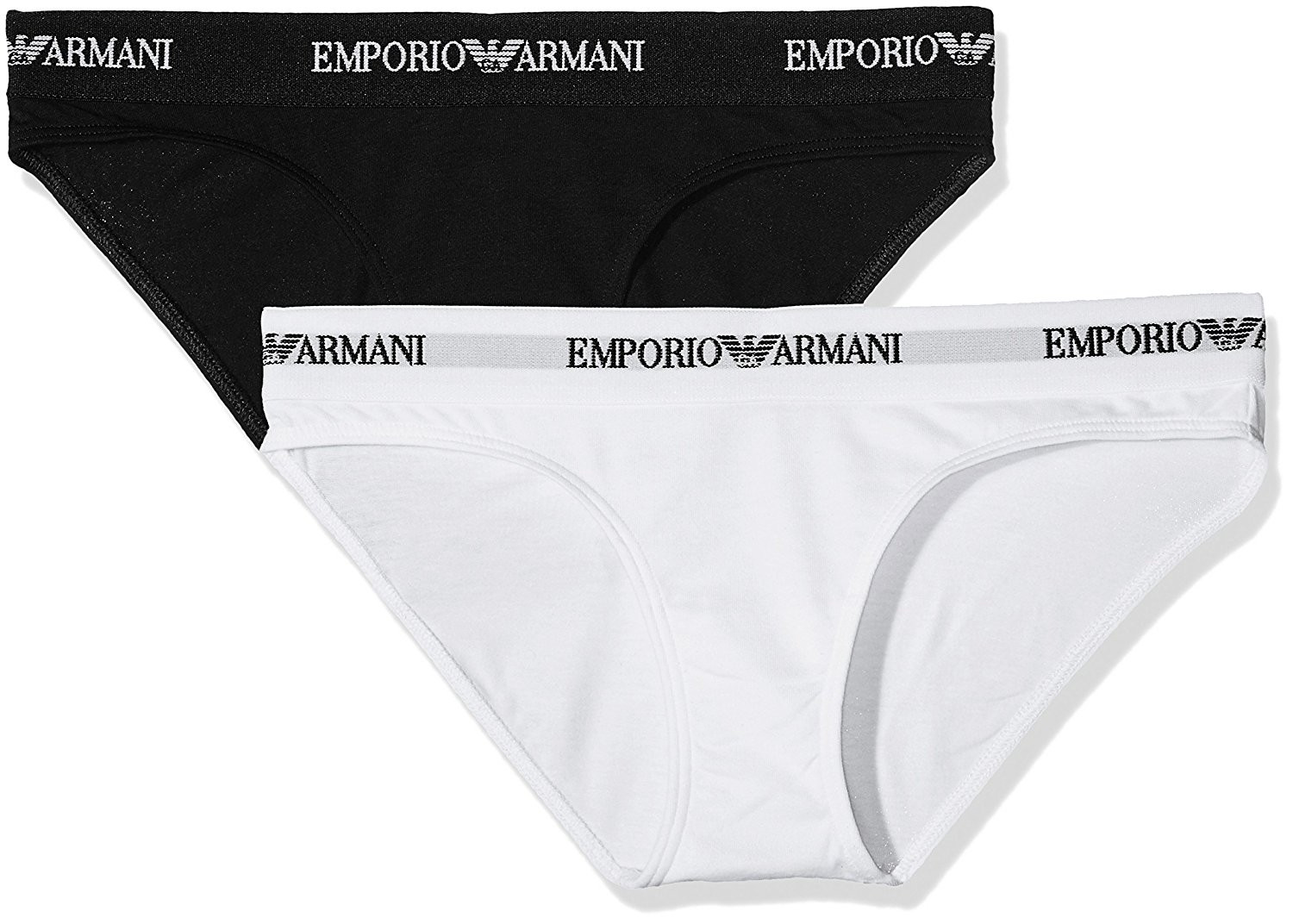Kalhotky 2pcs 163334 CC317 00911 černobílá - Emporio Armani černo-bílá XS