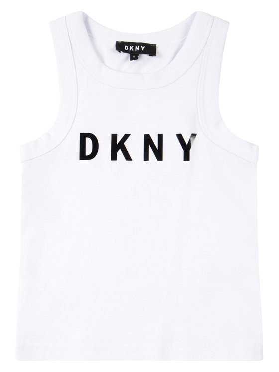 Dámský nátělník bílý s potiskem - DKNY bílá S