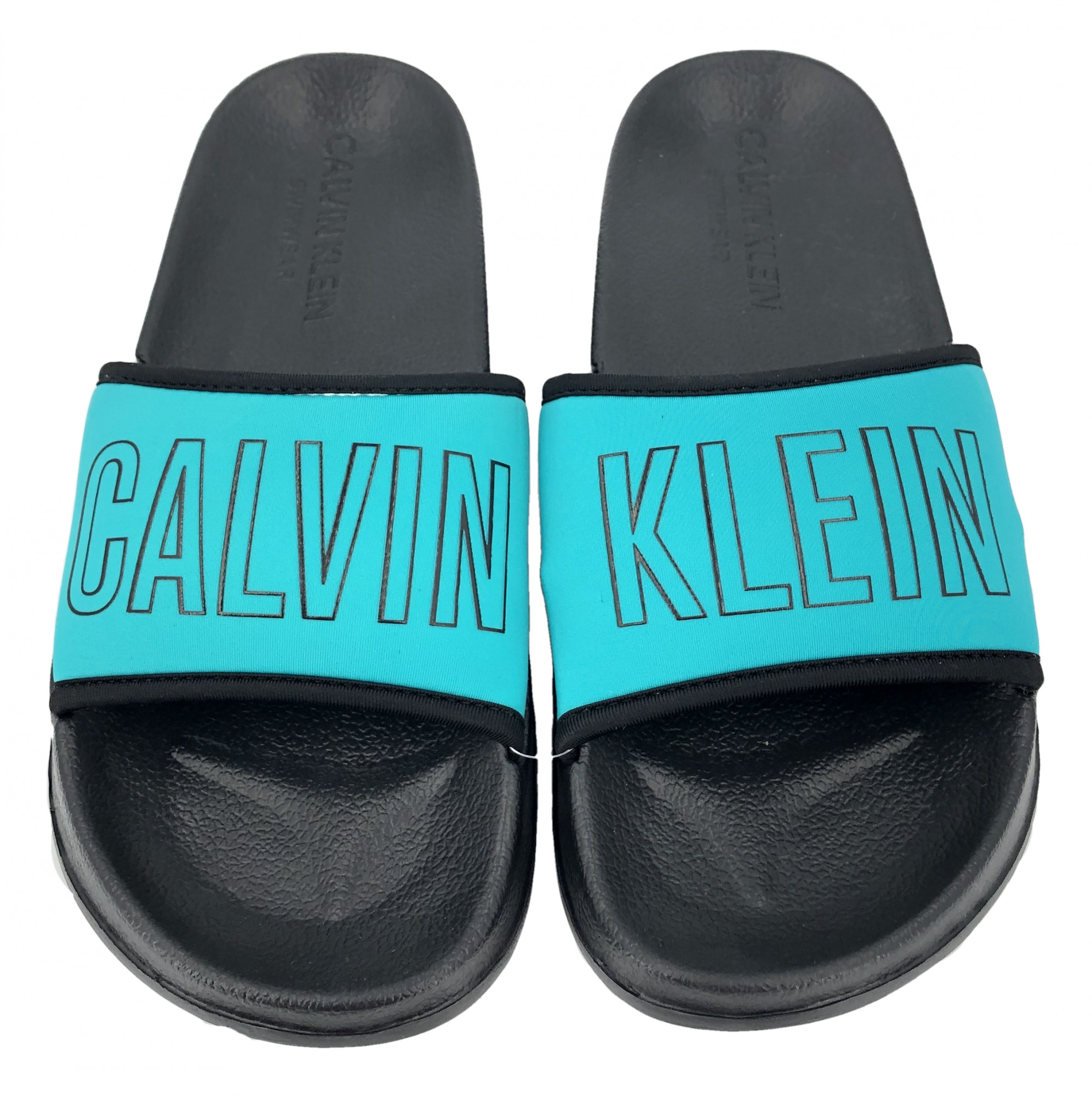Plážové pantofle KW0KW00728 tyrkysová - Calvin Klein tyrkys 39/40