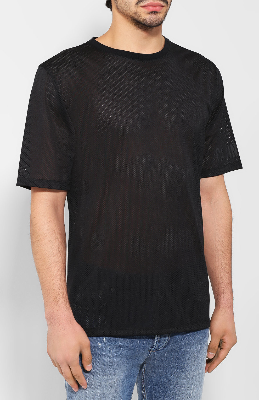 Pánské tričko KM0KM00332-001 černá - Calvin Klein černá L