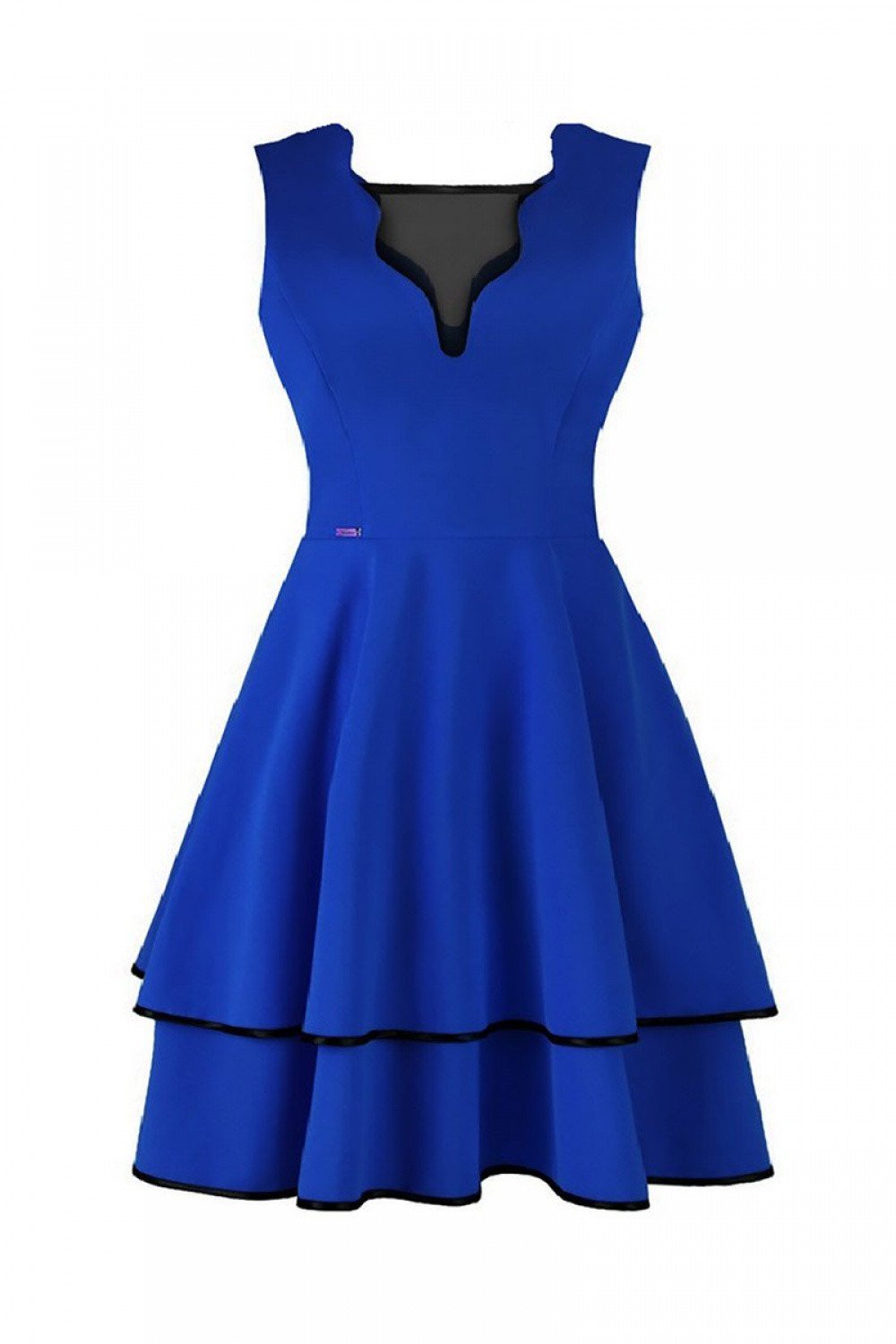 Dámské šaty Dona 108512 královská modř - Jersa královská modř 40