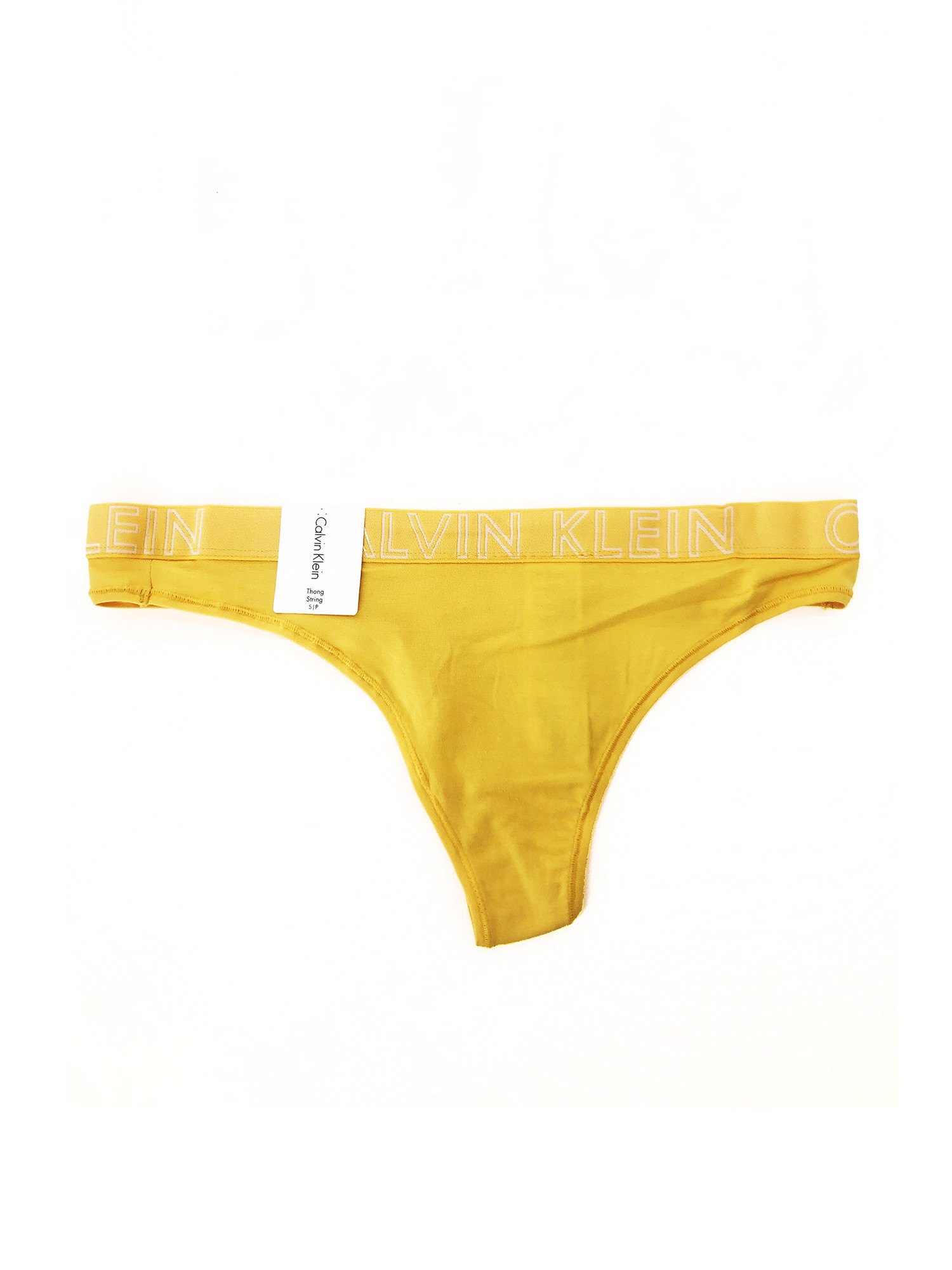 Tanga QD3636E-YHC žlutá - Calvin Klein žlutá L
