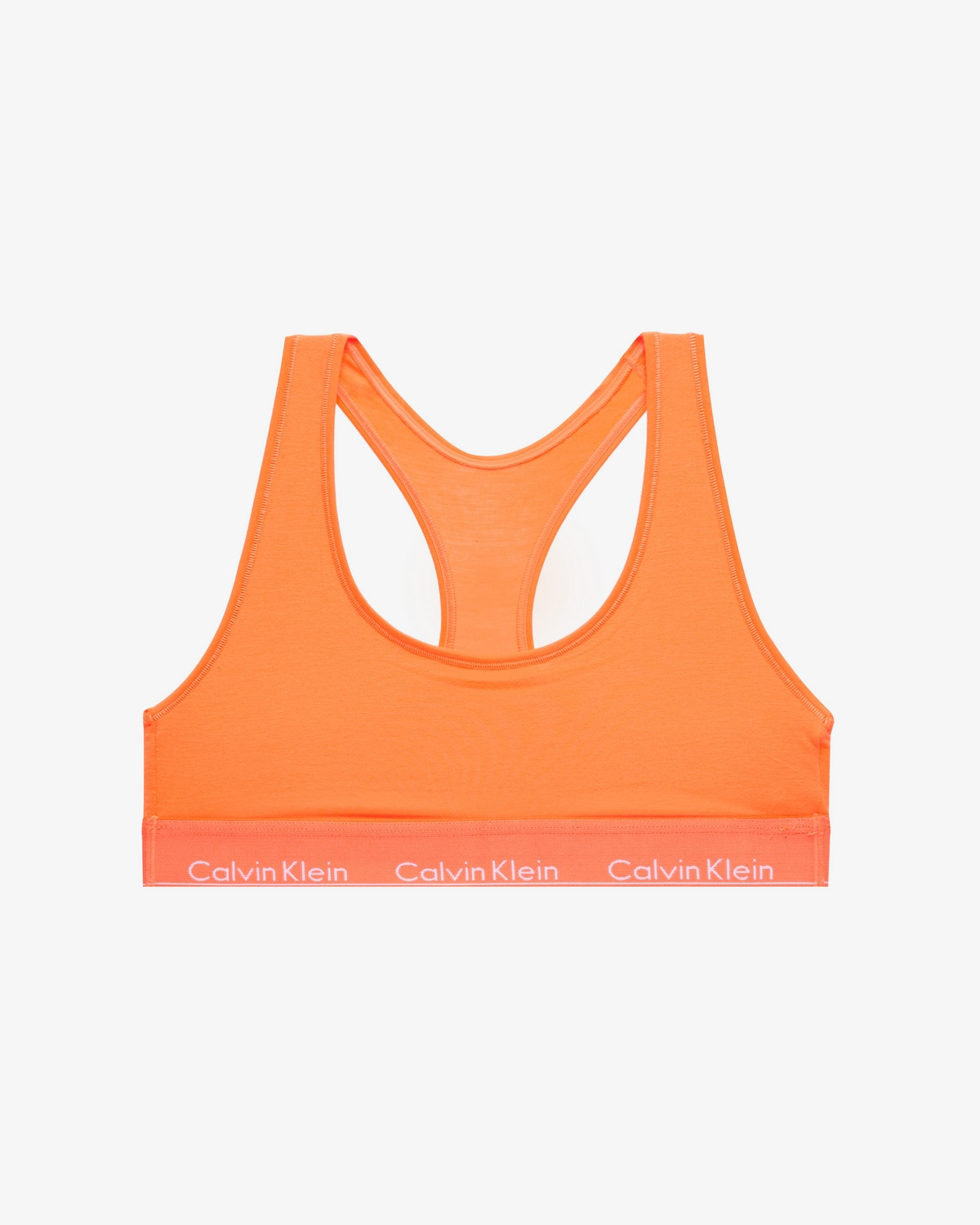 Sportovní podprsenka QF1659E-6TQ oranžová - Calvin Klein oranžová M