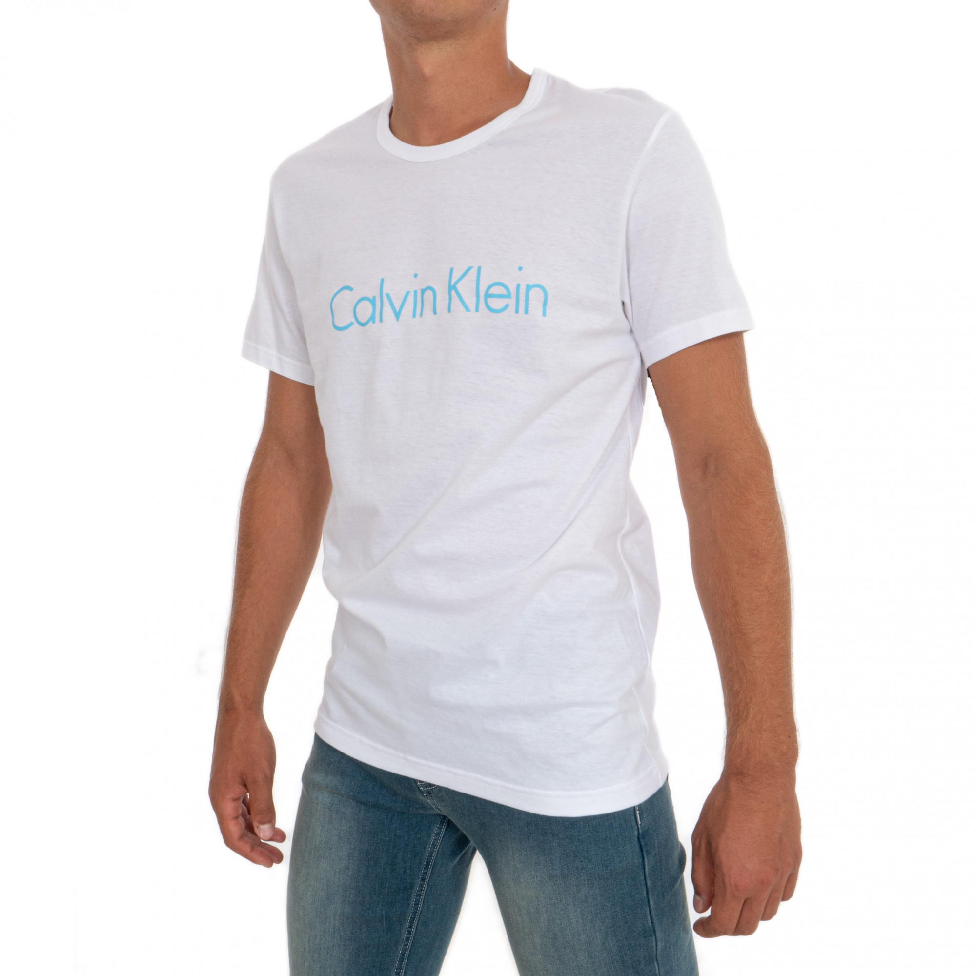 Pánské tričko NM1129E-VBM bílá - Calvin Klein bílá S