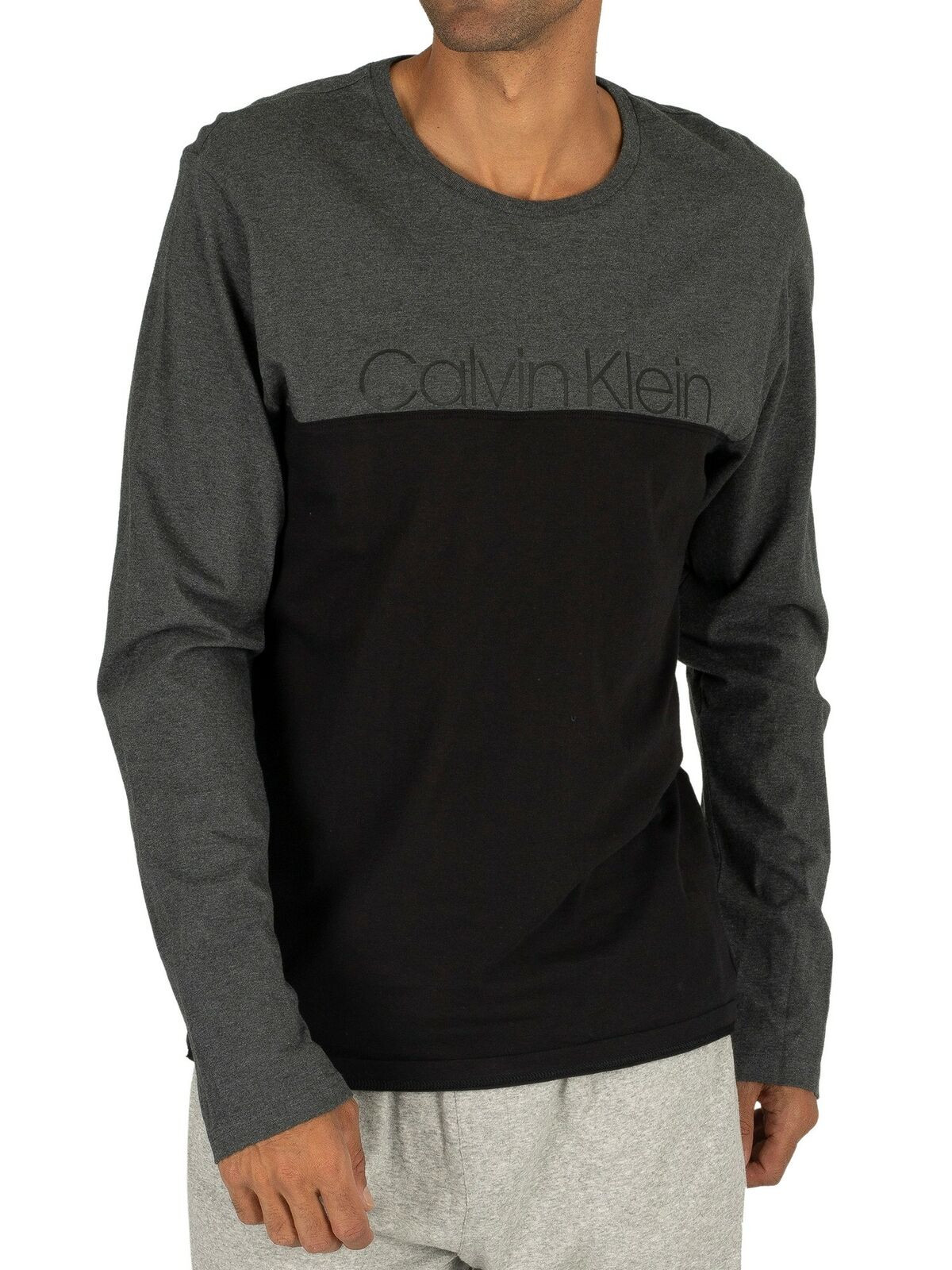 Pánské tričko NM1581E-038 šedá - Calvin Klein šedá S