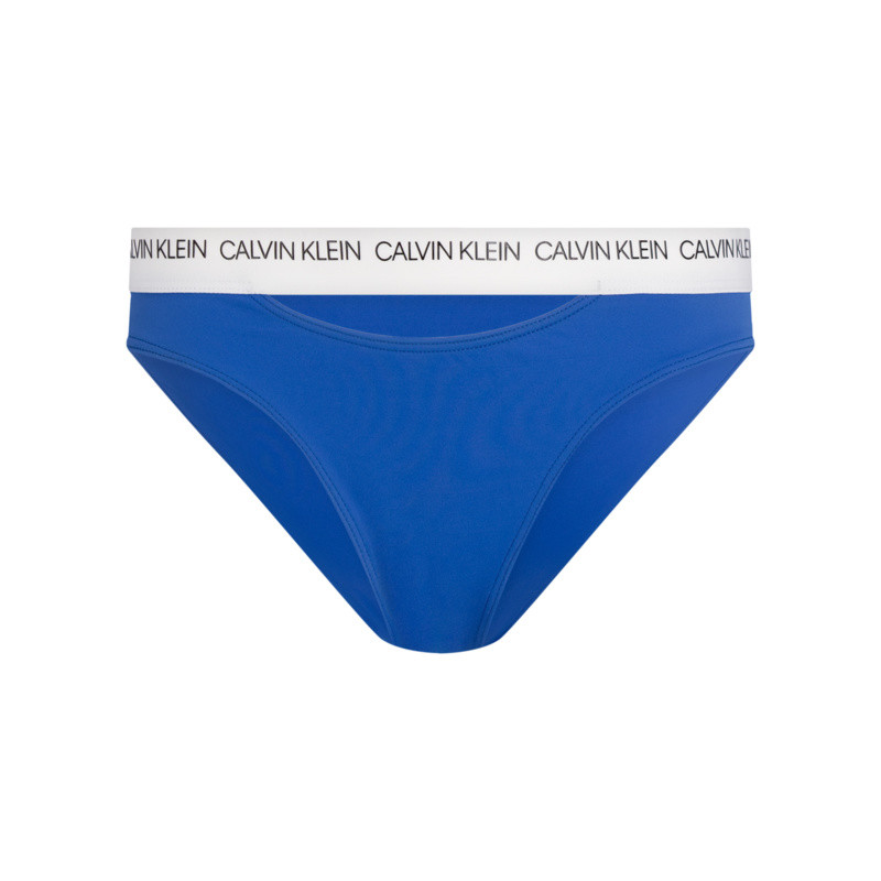 Spodní díl plavek KW0KW00658-CHQ modrobílá - Calvin Klein modro-bílá M