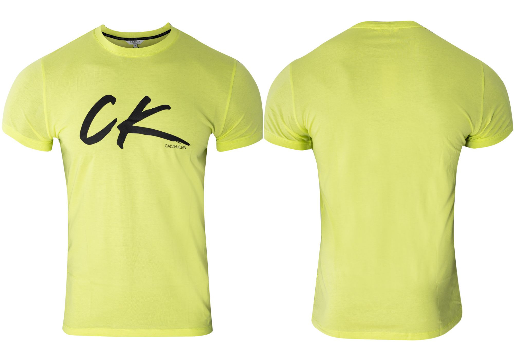 Pánské tričko KM0KM00467-ZAA zelená - Calvin Klein zelená M
