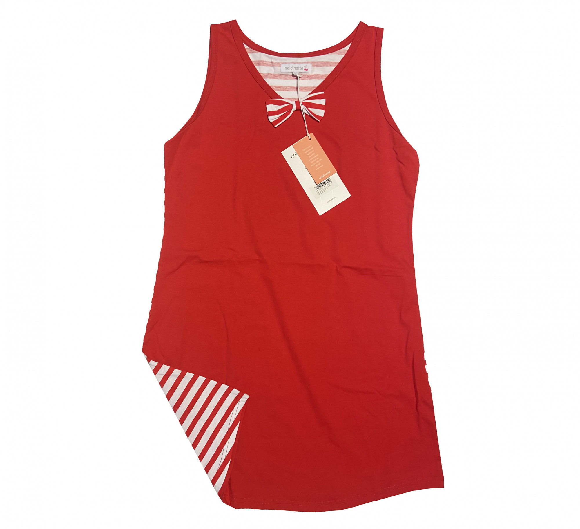 Dámská noční košile LA2149AB červenobílá - Noidinotte červeno-bílá L