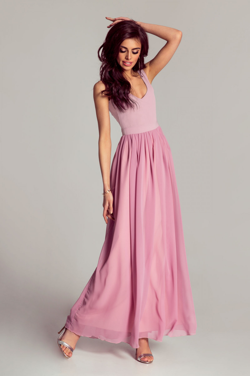 Dámské šaty Andrea 219 růžové - IVON pudrovo-růžová 36