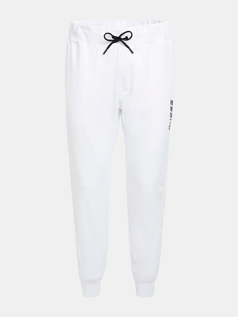 Pánské teplákové kalhoty U0BA08RJQ30 - TWHT - Guess bílá M