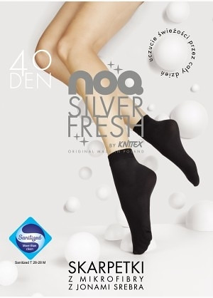 Dámské ponožky Noq Silver Fresh 40 den Černá - Knitex černá uni