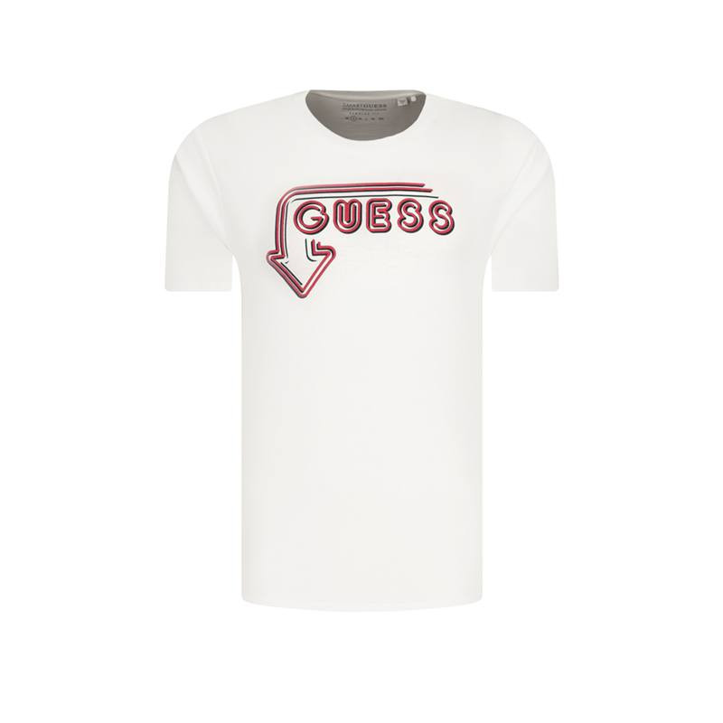 Pánské tričko F1GI04K8HM0 - TWHT - Guess bílá XL