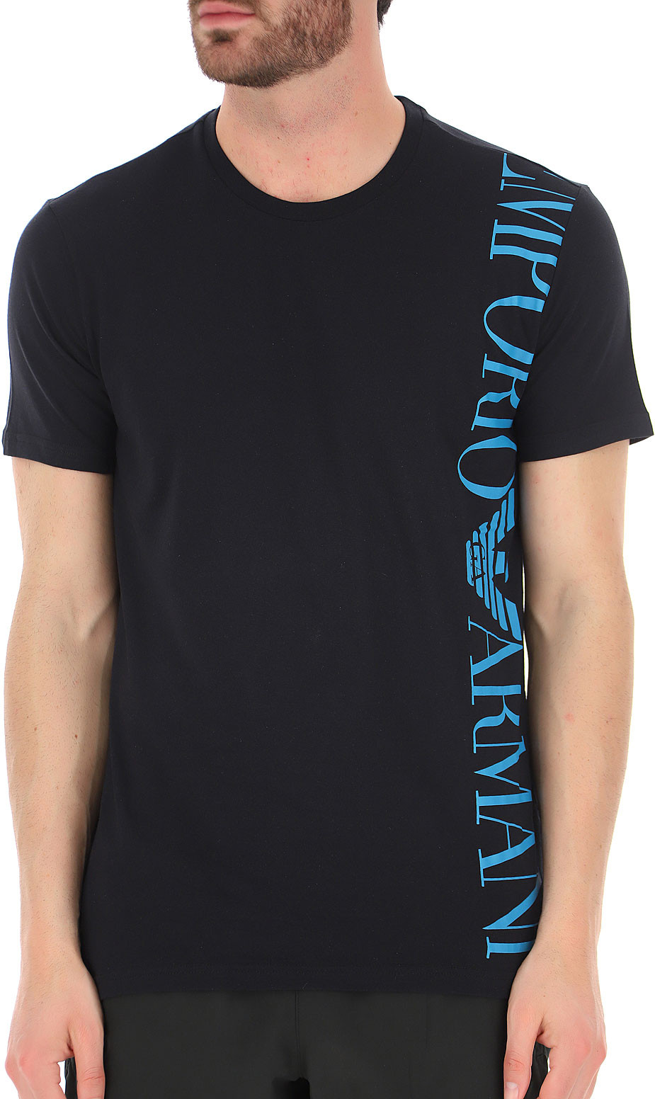 Pánské tričko 211831 1P469 00020 černé - Emporio Armani černá XL