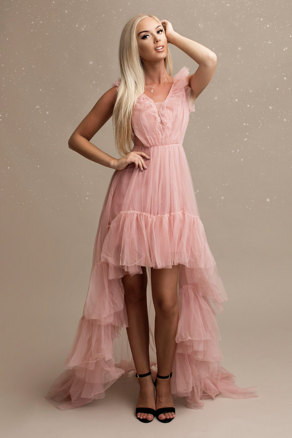 Dámské šaty HM 2252 - YourNewStyle staro-růžová L