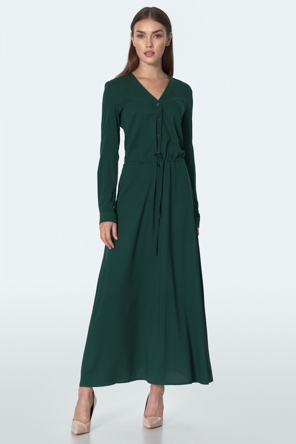 Dámské šaty S154R - Nife tmavě zelená 42