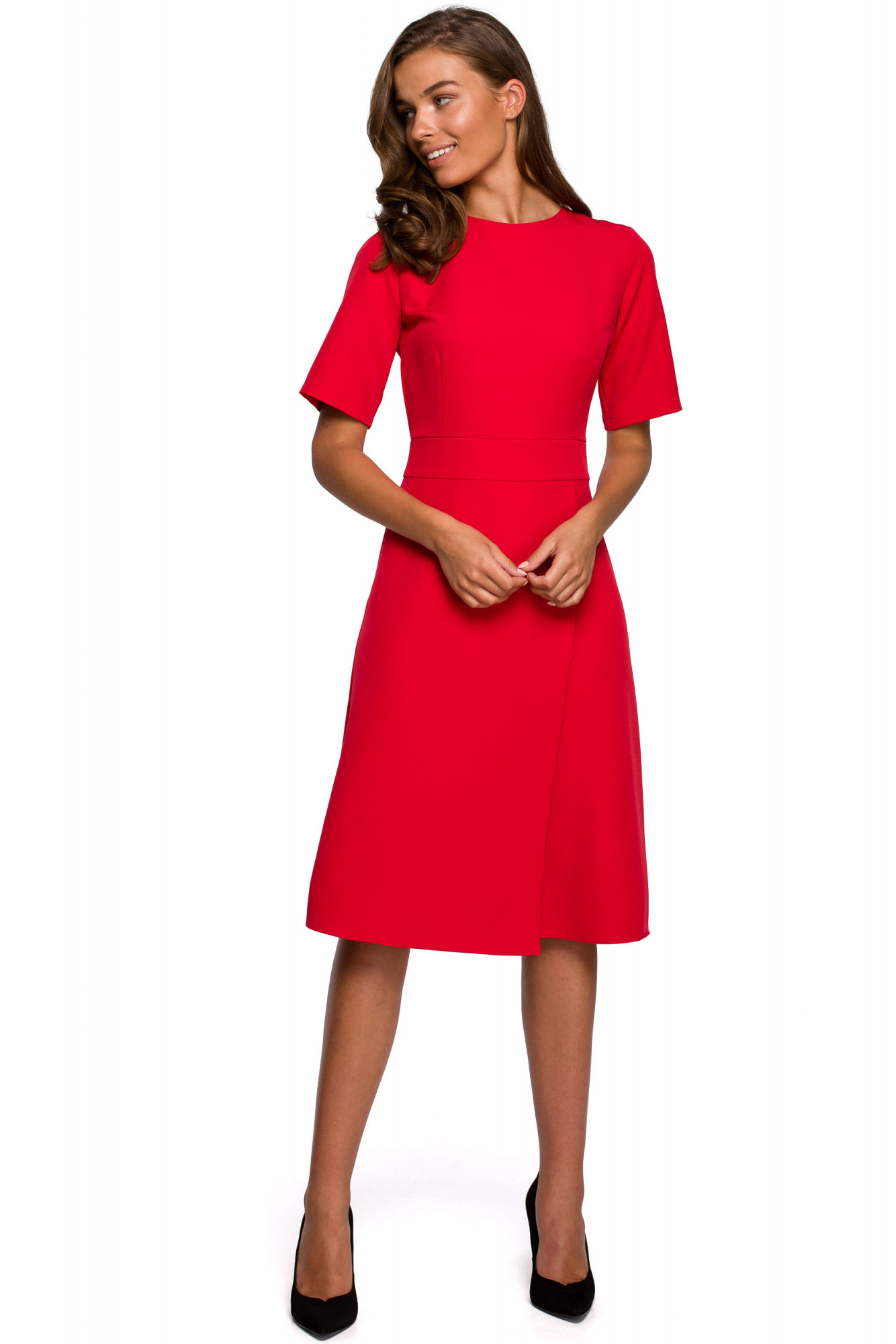 Dámské šaty S240 - Stylove červená L