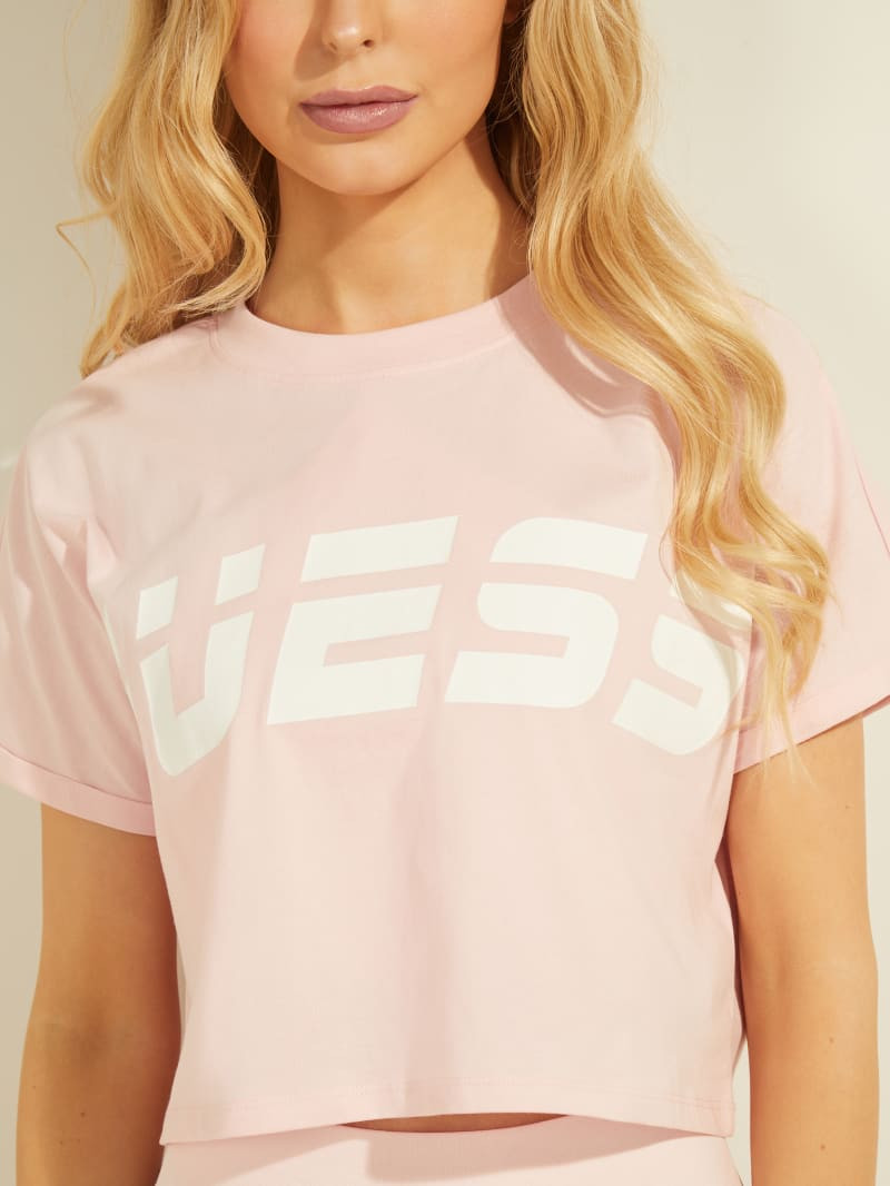 Dámské tričko O1GA03K8HM0 - G65I růžová - Guess růžová S