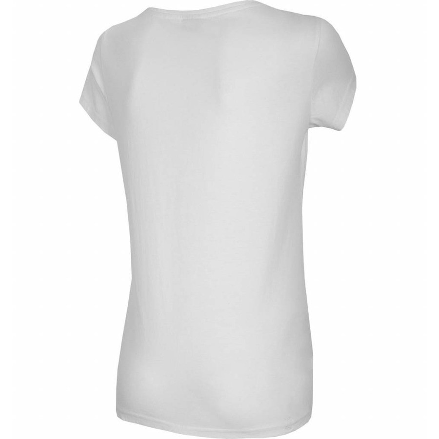 Dámské tričko s krátkým rukávem WOMENS T-SHIRT TSD029 SS21 - 4F bílá L