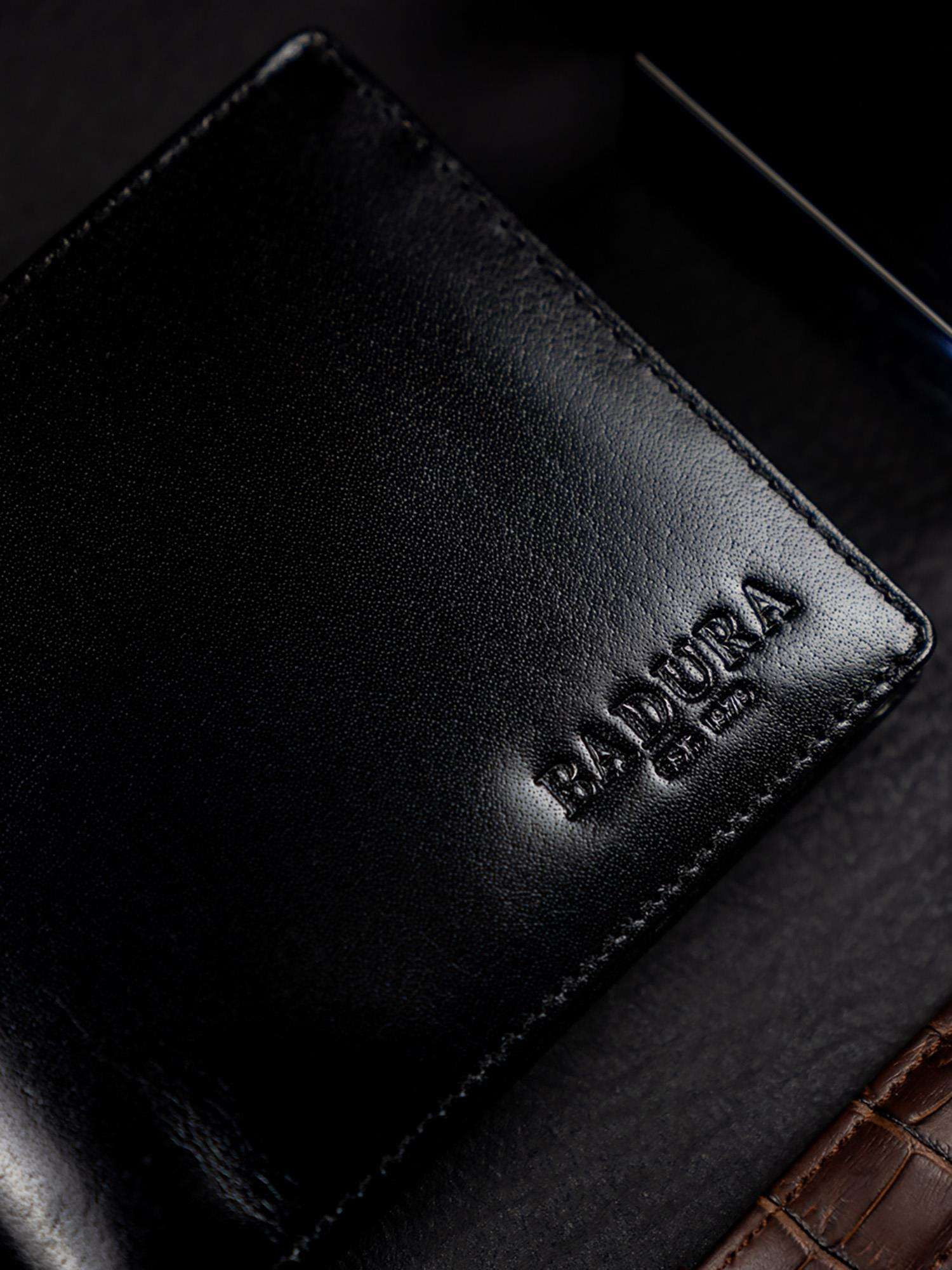 Pánská kožená peněženka B-642 - BADURA černá one size