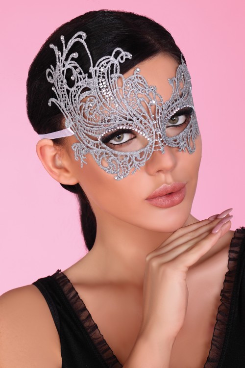 Krásná maska Silver - LivCo Corsetti stříbrná