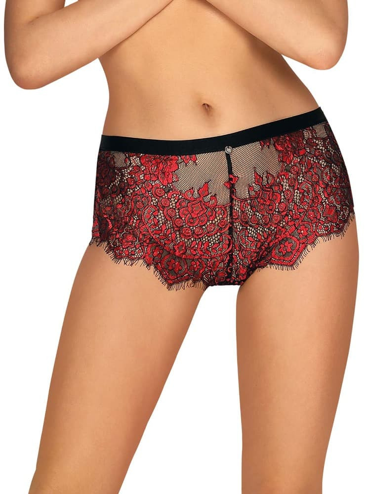 Sexy kalhotky Redessia shorties - Obsessive červená L/XL