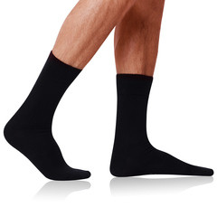 Pánské bavlněné ponožky COTTON MAXX MEN - BELLINDA černá 43-46