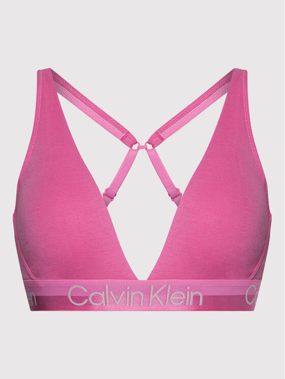 Dámská sportovní podprsenka QF6683E - TO3 - Hollywood růžová - Calvin Klein růžová XS