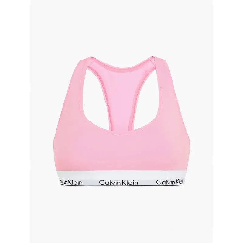Sportovní podprsenka F3785E - TOE - Pastelově růžová - Calvin Klein pastelová růžová S