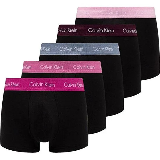 Trenýrky V-day Limited Edition 5pack NB2631A - WGI Odstíny růžové - Calvin Klein černá S