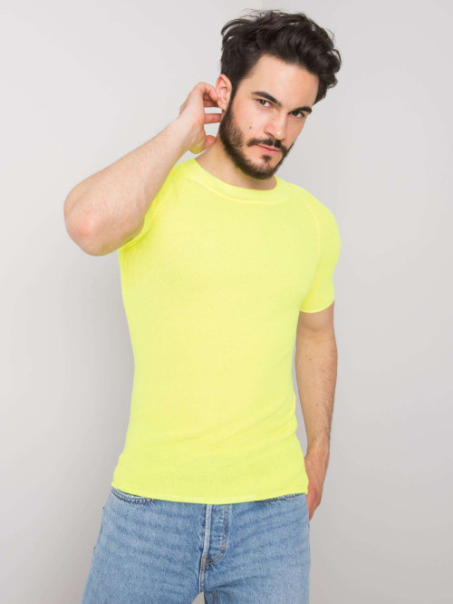 Pánské tričko TS 2474 - FPrice neon-žlutá L