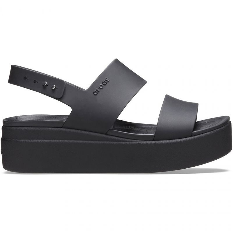 Dámská obuv sandály Brooklyn Low Wedge 206453 - Crocs černá 41/42