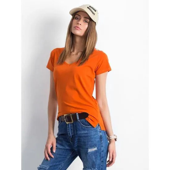 Dámské tričko TS 4837 oranžové - FPrice oranžová S