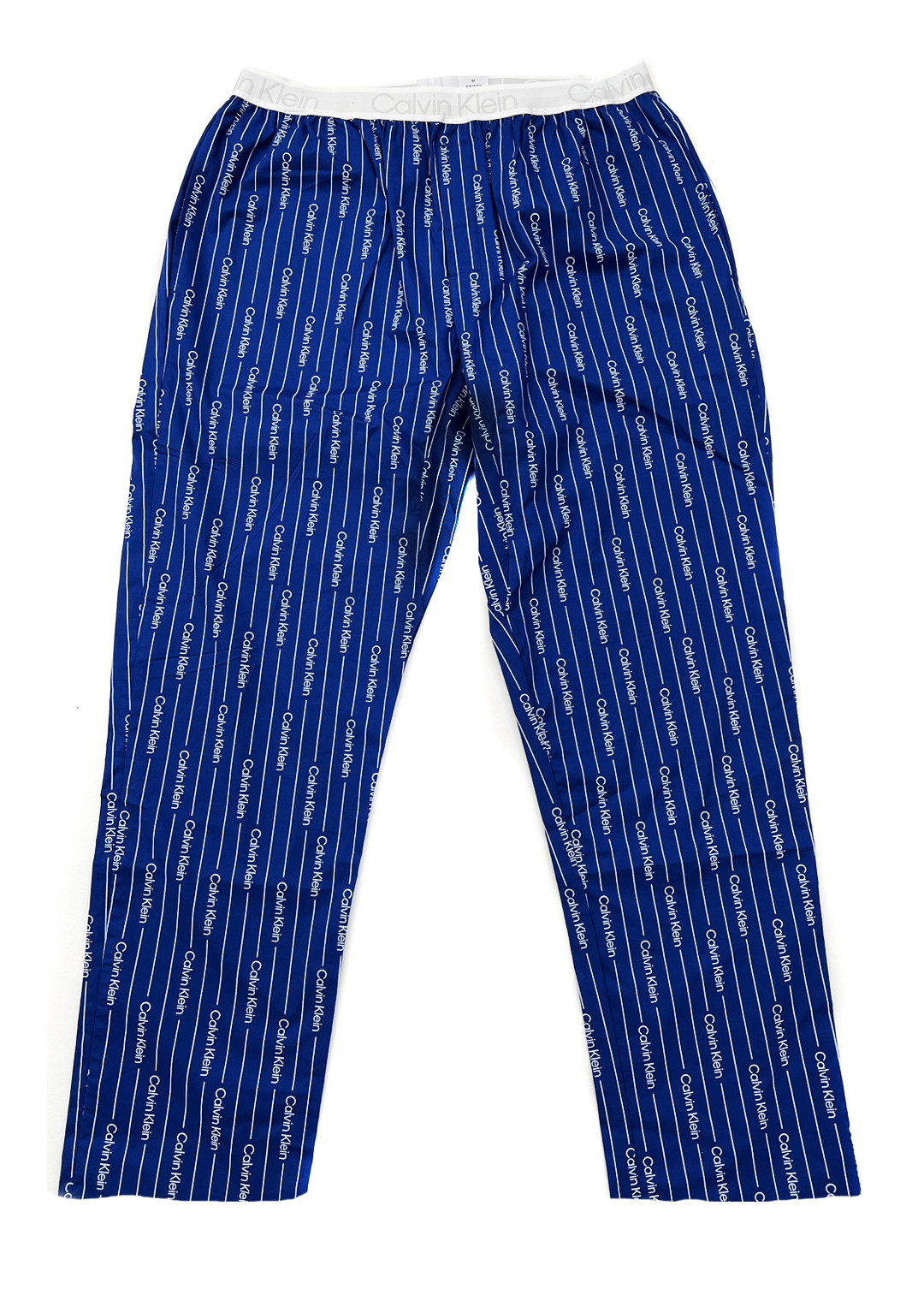 Pánské pyžamové kalhoty - NM2180E 1MR - modrá/bílá - Calvin Klein modrá/bílá XL