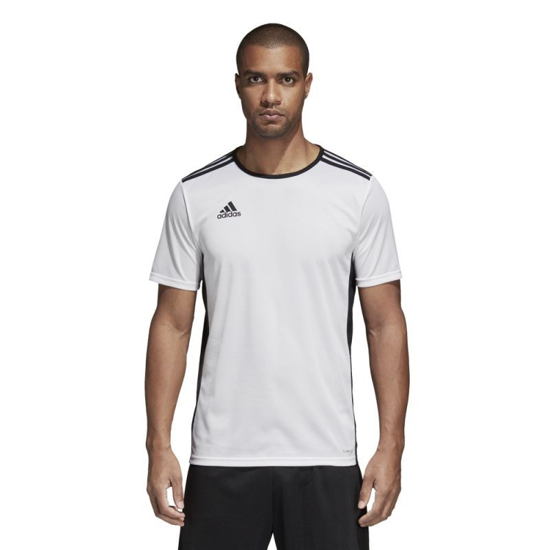 Pánské fotbalové tričko Entrada 18 CD8438 - Adidas bílá-černá L