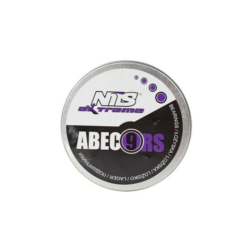 SPORT Ložiska pro kolečkové brusle, skateboardy a koloběžky 8 ks. ABEC-9 RS - Nils Extreme stříbrná 9
