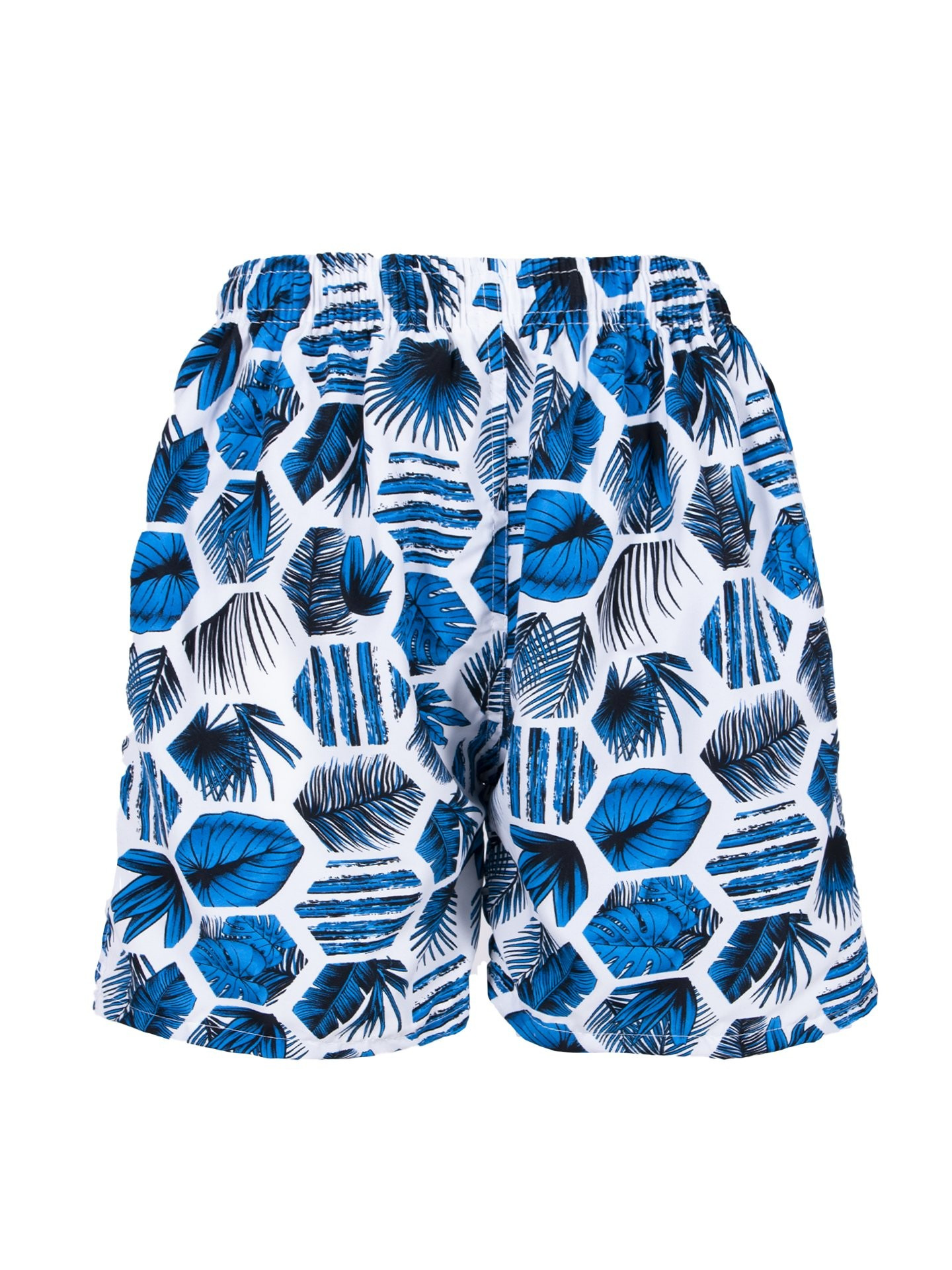 Pánské plážové šortky - LKS-0044F-A100 - Yoclub bílá/modrá L