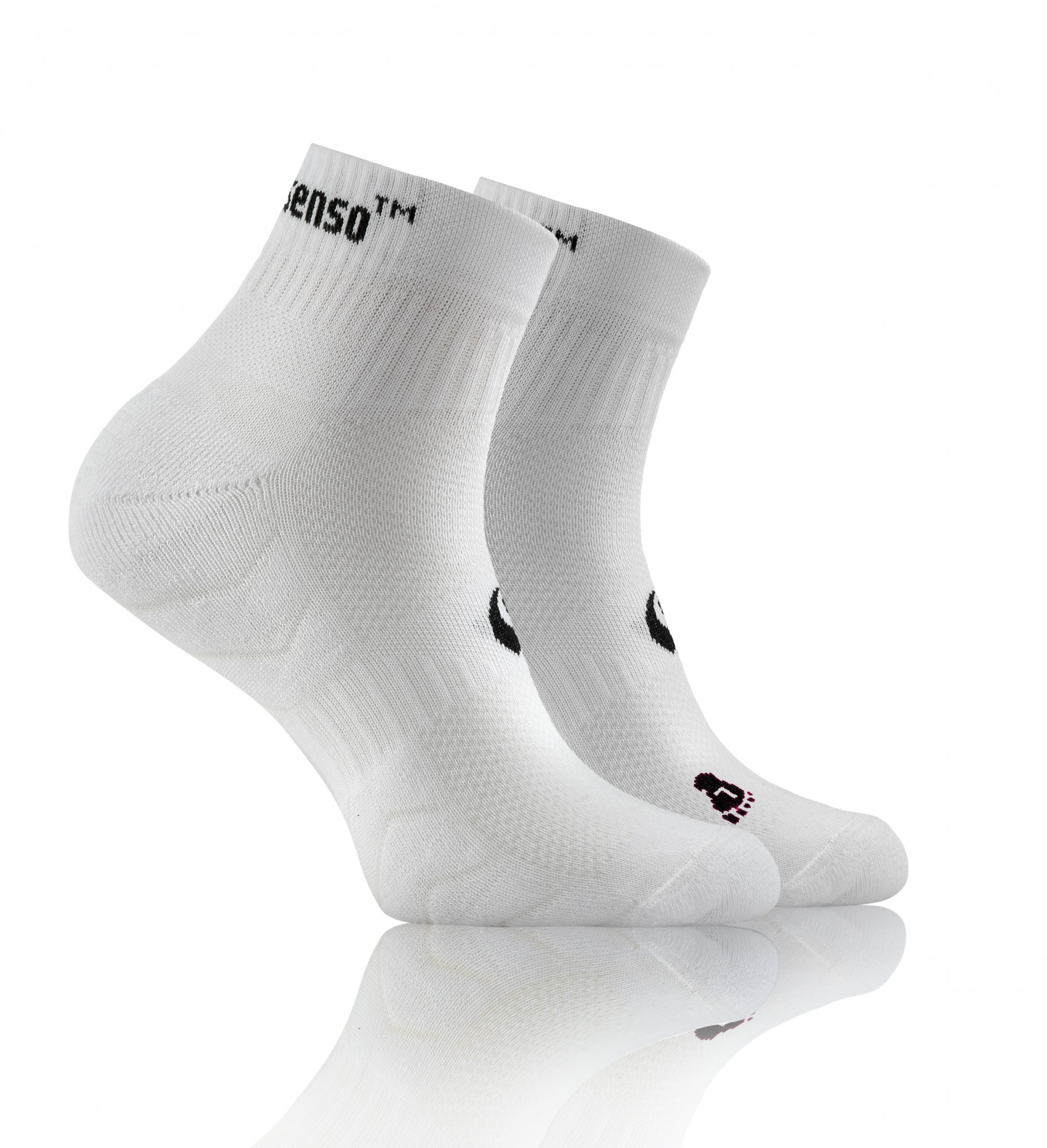 Frotte Sportovní ponožky AMZ bílá - Sesto Senso bílá 35-38