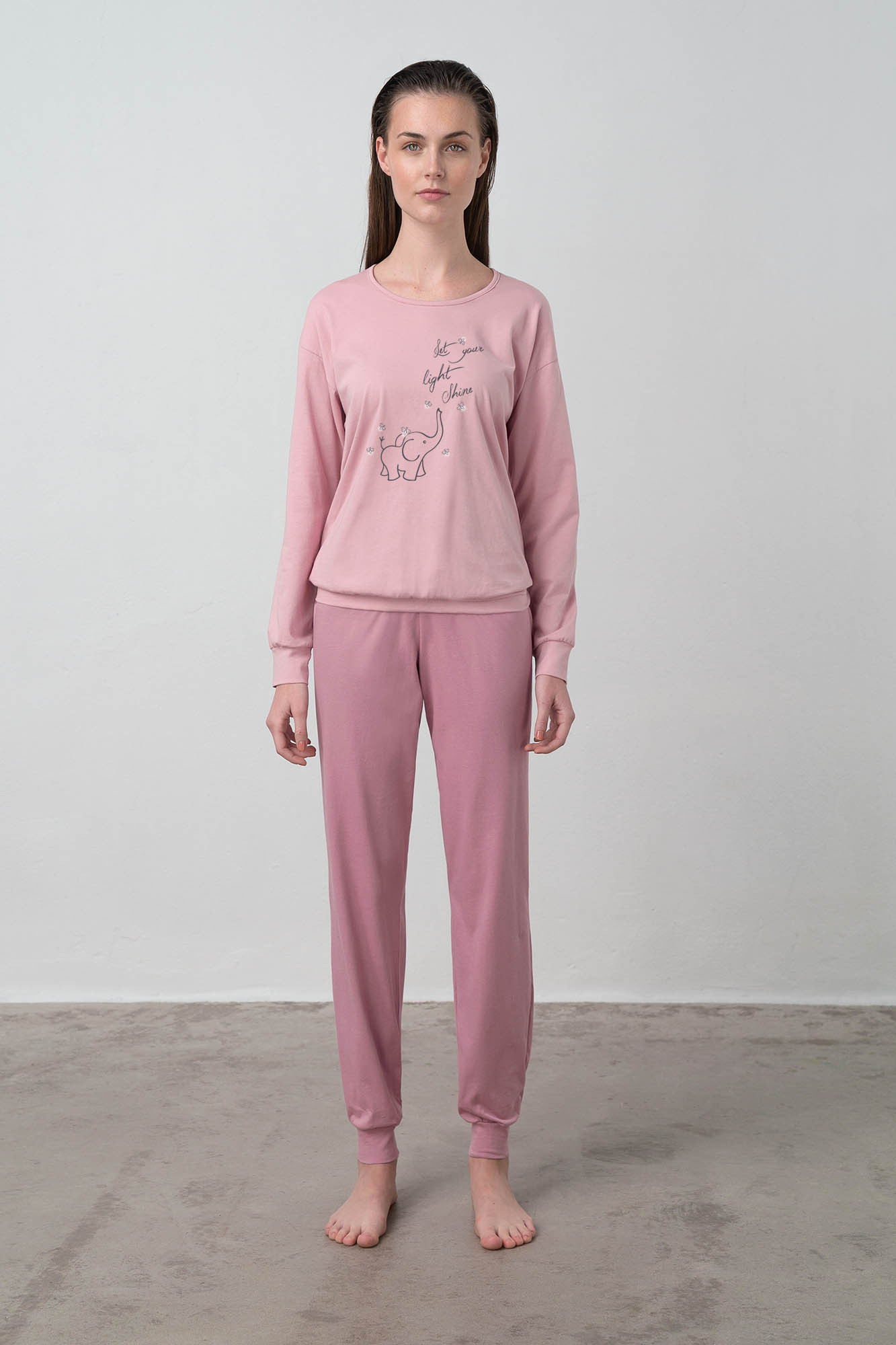 Dámské pyžamo 15973-272 - Vamp staro-růžová S