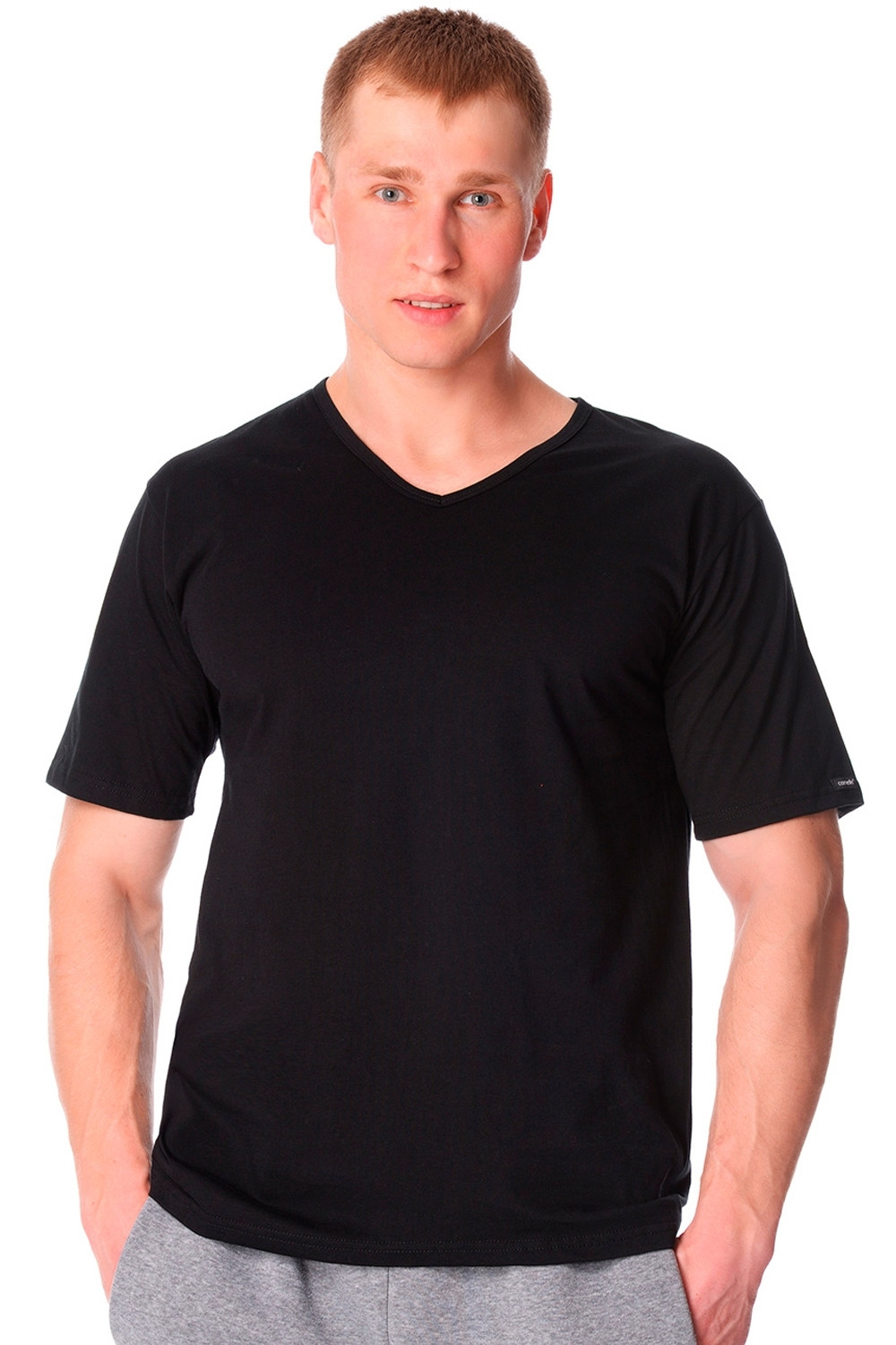 Pánské tričko 201 Authentic černá - CORNETTE černá 5XL