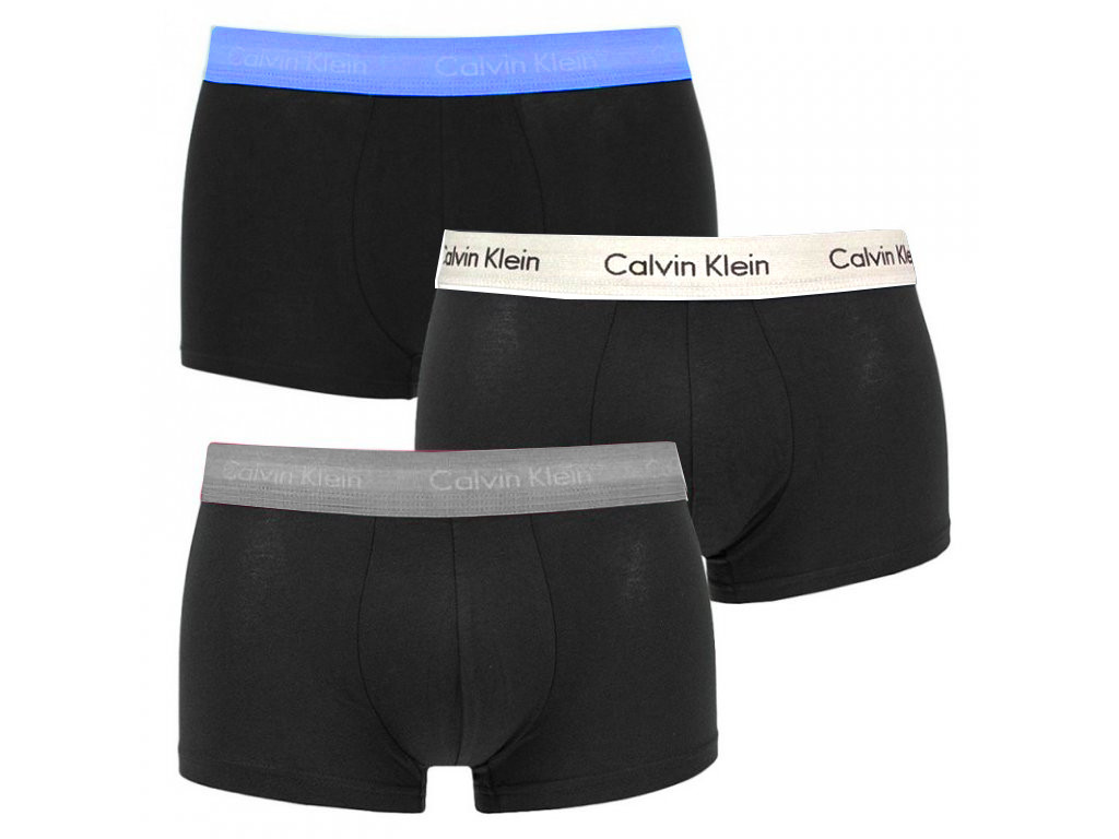 Pánské boxerky 3pcs NB2666A CAZ černá - Calvin Klein černá 2XL