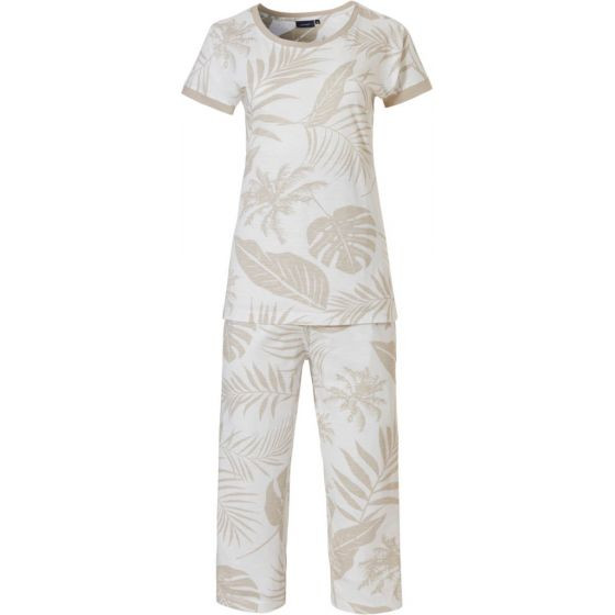 Dámské pyžamo 20231-140-2 béžová-listy - Pastunette XL