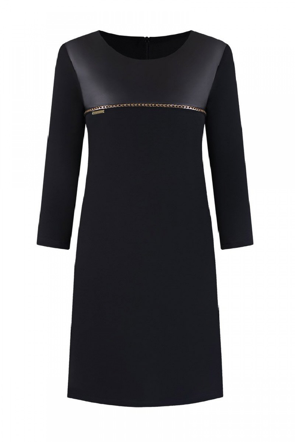 Společenské šaty model 108526 Riana - Jersa černá 52