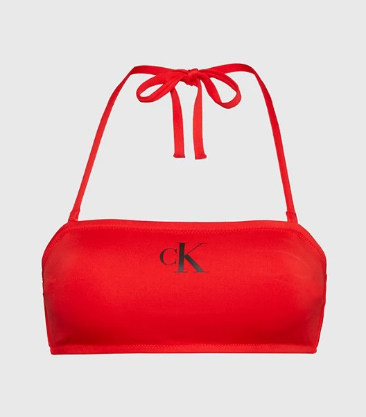 Dámský vrchní díl plavek KW01972 XNE červená - Calvin Klein červená M