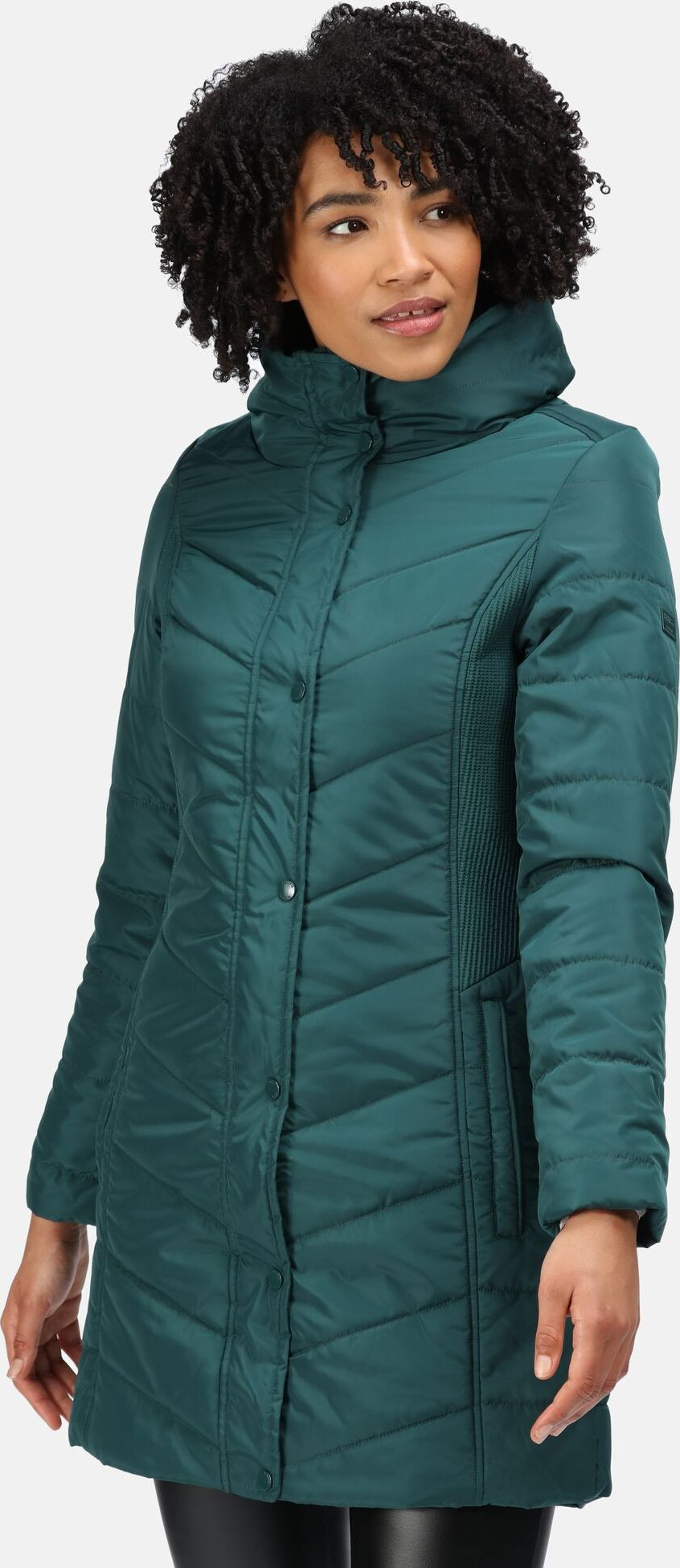 Dámský zimní kabát Regatta RWN186 Parthenia 3EB zelený - Regatta zelená XS-34