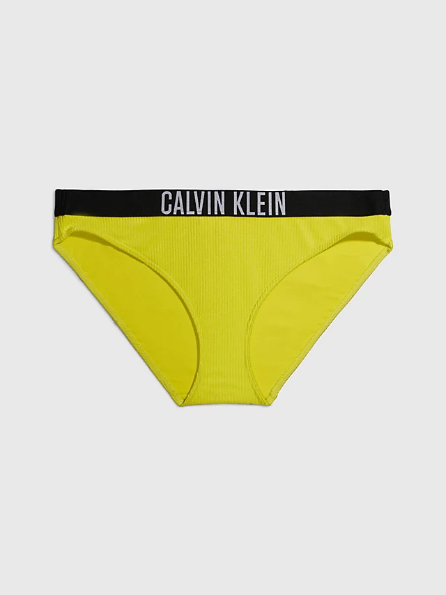 Dámský spodní díl bikin KW0KW01986 LRF neon. žluté - Calvin Klein L
