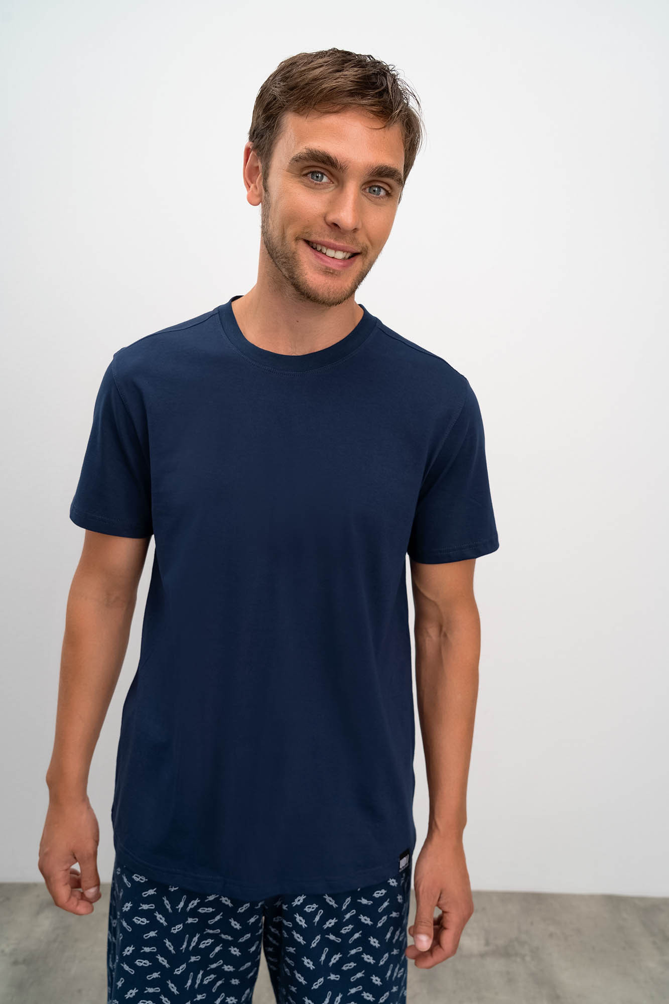 Pánské tričko 16850 tmavě modré - Vamp M